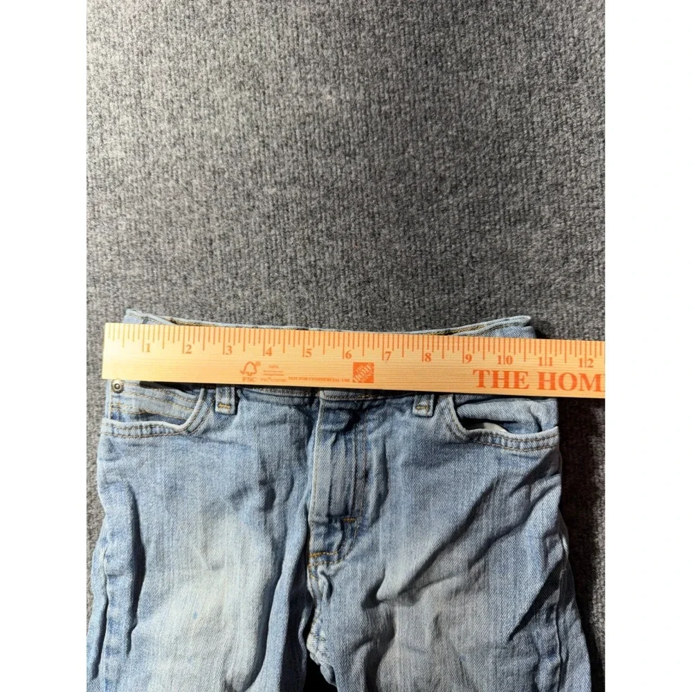 Cat & Jack Boys Size 7 Regular Light Wash Stretch Denim Jeans Adjustable Waist